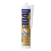 Hybridkleber Point 104 Turbo – Weiß, Hochleistungsqualität, Schnelle & Starke Fixierung – Für Viele Materialien, Innen-/außenbereich – 290 Ml