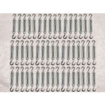 Turnbuckle Hook And Hook 20mm X50 (heavy Duty Straining Screw Wire Tensioner M20)