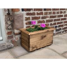 Charles Taylor Trading - Charles Taylor Wooden Regular Trough Planter Flower Shrub Tree Pot