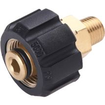 Adaptador Para Hidrolimpiadora De Alta Presión, Rosca Hembra Métrica M22 A Rosca Macho Npt De 1/4 De Pulgada, 5000 Psi