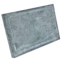 Pierre De Savon Naturelle De Remplacement Cm 19x37 Pour Plaque De Cuisson 2 Cm D'E'paisseur Lave-barbecue Grigio 19x37 Cm - Koem