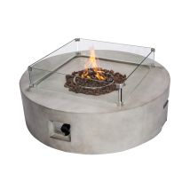 Draussen Garten Sehr Groß, Rund, Propangas-feuerstelle, Tischbrenner, Rauchfreie Feuerstelle, Metall-terrassenmöbelheizung Mit Lavasteinen Und 