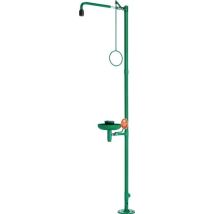 Notdusche ClassicLine – Augendusche – Auffangbecken – 50 l/min – 14 l/min – 540 mm Höhe – 310 mm Breite – 800 mm Länge – 19.500 g Gewicht