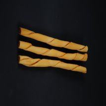 Bravo – Prem Smoked Bacon Twisted Stick Dog Treat – 18 mm Diameter, 25 cm Length