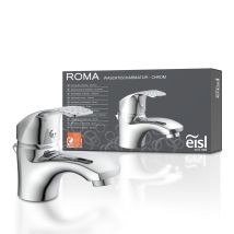 EISL Einhebelmischer Wasserhahn Bad – Chrom – 40 mm Kartusche – 400 mm Anschluss-Schläuche – Ideal für Gäste-WCs