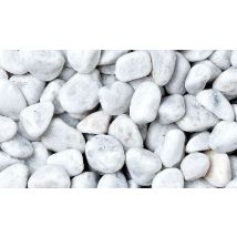 Bellamoli Granulati - Bellamoli Gestaltungskiesel Bianco Carrara Weiß Ca.25-40 Mm, 25 Kg Kieselsteine