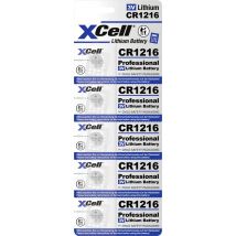 Pile Bouton Cr 1216 3 V 5 Pc(s) 30 Lithium Y606733 - Xcell