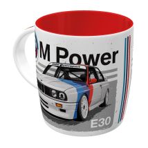 Mug Bmw M Power E30 En Céramique Intérieur Rouge 340 Ml