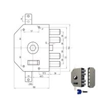 Cerradura Sic.triple Izquierda Bomba 3250p Cr