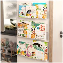 Zeitschriften- Und Broschürenständer Durchsichtiger Zeitschriftenständer Aus Acryl, Wandhalterung, Wand Kleben, Schwebendes Wandbücherregal Aus Acryl 
