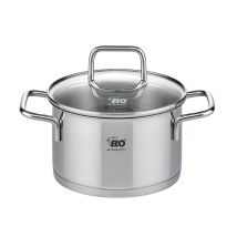 ELO – Fleischtopf Citrin Ø14cm – Edelstahl 18/10 – Induktionsgeeignet – Backofengeeignet bis 240°C – Spülmaschinengeeignet