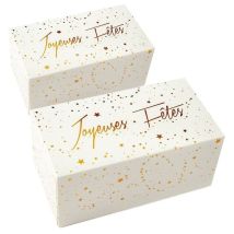 2 Boîtes Pour Bûche De Noël 35 X 13 X 11 Cm