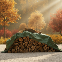 Telo di protezione verde 600x1000 cm – 100% impermeabile – 150 g/m² – occhielli ultra-resistenti – Titanium
