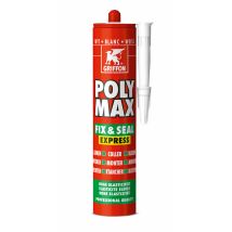 Griffon – 6150454 – Cola de montaje Polymax 425G negra – 425 g – Negro