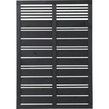Plus Sichtschutzelement Silence 120 X 170 Cm Schwarz Holzzäune