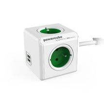 Allocacoc 2402gn/freupc Interior 4ac Outlet(s) 1.5m Verde, Color Blanco Base Múltiple - Bases Múltiples (interior, 1,5 M, 4 Salidas Ac, Tipo E (fr), 