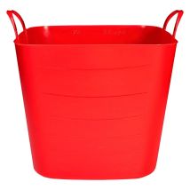 Panier D'Histoire De Vie Grand 40l Rouge - Beige
