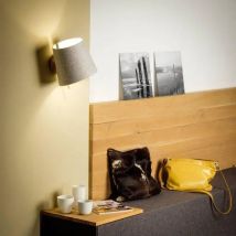 B-Ware Domus Licht Wandleuchte Wandlampe Muun Filzleuchte Eiche Wollfilz Drehbar