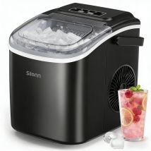 Machine À Glaçons Autonettoyante - 9 Glaçons En 6min, 12 Kg/24h 2 Tailles Multisituations Pour Cuisine, Bureau, Bar & Fêtes