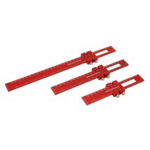 3-teiliges Präzisions-taschenlineal Aus Aluminiumlegierung Für Die Holzbearbeitung Positionierungs- Und Markierungslehre Schreiner-markierungslineal
