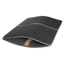 Fudajo - Tappetino Per Lettiera Gatti Pieghevole 75x55cm Impermeabile 2 Strati A Nido D'Ape