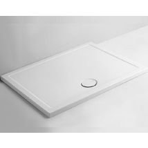 Azzurra - Piatto Doccia 80x140 H.3 5 In Ceramica Bianco Opaco Puro Di