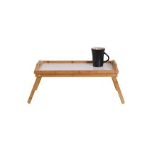 Plateau - Zons - Bambou - Blanc - 50x30x24cm - Pratique Et Créatif