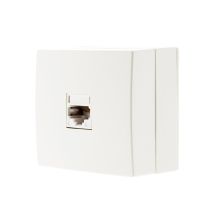 Prise Rj11 En Saillie Ip20 - Blanc - Zenitech
