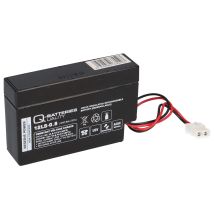 Quality Batteries - Q-batteries 12ls-0.8 12v 0,8ah Agm Blei-vlies Akku Mit Amp-stecker
