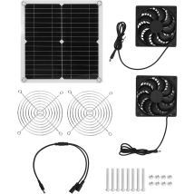 Ventilador De Extracción Con Energía Solar, Ventilador Solar Impermeable De 20 W, Ventilador De Panel Solar Usb Para Invernaderos, Vehículos 