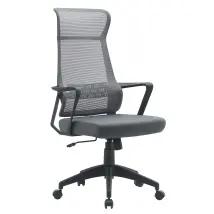 Silla De Oficina Hoboken Gris 59x65x121 H