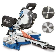 Scheppach - 230v 8' Sliding Mitre Saw Wood 2000w Ø 216mm Hm216