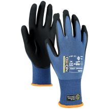 Guanto antitaglio OX-ON Flexible Advanced 1902 – EN 388:2016 – 64% nylon, 20% nitrile, 15% elastan – Blu-nero