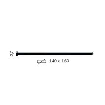Clavos de cabeza plana 14-40 mm – Acero – Compatible con clavadoras LT-50AC, LT-16-50AC, LT-1664AC
