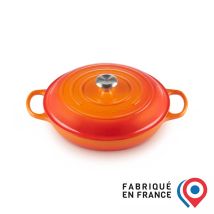 Le Creuset Tegame Basso Evolution In Ghisa Vetrificata, Rotondo, Diameter 30 Cm, 3.2 L, Arancione, 21180300902430