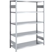 Estantería Eurokraft Pro galvanizada – 5 baldas de acero – Carga máxima 240 kg – Dimensiones 2000 x 1300 x 600 mm