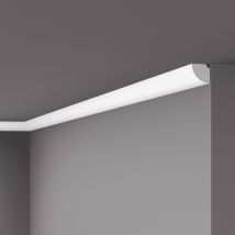 Noel&marquet - Eckleiste Nmc Qr Nomastyl Noel Marquet Zierleiste Stuckleiste Modernes Design Weiß 2 M