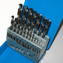 Spiralbohrersatz 1 - 10mm – 19 Qualitätsbohrer nach DIN 338 – Metallbohrer für Bohrmaschinen