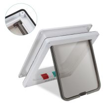Swanew Porta Per Gatti Con Chiusura Magnetica E 4 Vie, Resistente Agli Agenti Atmosferici, Facile Da Installare, Garantendo Un'isolamento Perfetto E 