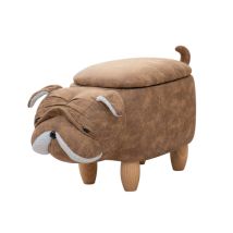 Svita Tierhocker Stauraum Kinderhocker Sitzhocker Kinderzimmer Sitzbox Mops