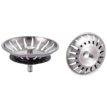 Set Di 2 Tappi Per Lavello Da Cucina In Acciaio Inox - Filtro Universale (diametro: 78 Mm), Tappo Per Lavello Con 18 Fessure, Griglia Anti-intasamento