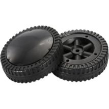 Lot De 2 Roues Noires De 15 Cm Pour Barbecue, Roulement Fluide.