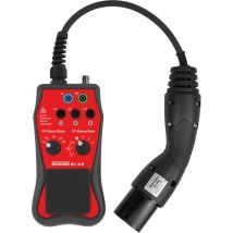 Benning – Adattatore di test EV 3-2 – Modalità di visualizzazione: Digitale, Intensità corrente: 16A, Indice di sicurezza: CAT II 300V