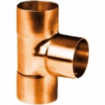 Sanha - 5130 Reduced T Connection - To Welding 130cu Ø 18x18x16 Copper - Red