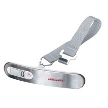 SOEHNLE Gepäckwaage "Travel" – 50 kg – digital – Edelstahl – 15 x 3 x 5 cm – Batterie CR 2032