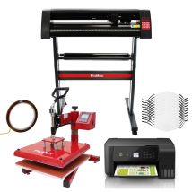 10 Face Masks, Swing Heat Press, Eco Tank Printer, Vinyl Cutter &
