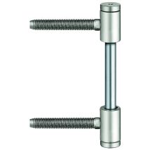 Türband Variante V 0026 WF – vernickelt – 101 mm Rollenlänge – 15 mm Rollen-Ø – 8 mm Stift-Ø – 50 mm Bolzenlänge – 70 kg Tragkraft