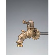 Rubinetto Corto In Ottone Draghetto 11cm Bel-fer Fontane Giardino
