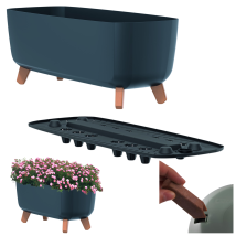 Gracia Case Dgcl600 Vaso Per Fiori Con Piedini Antracite