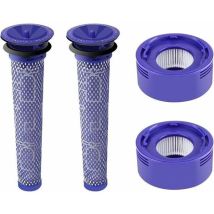 Filter-kit Mit 2 Nachmotorfiltern Für Dyson V7 V8 Und 2 Vormotorfiltern Für Dyson V6 V8 V7 Dc58 Dc59 Dyson Staubsauger-zubehör